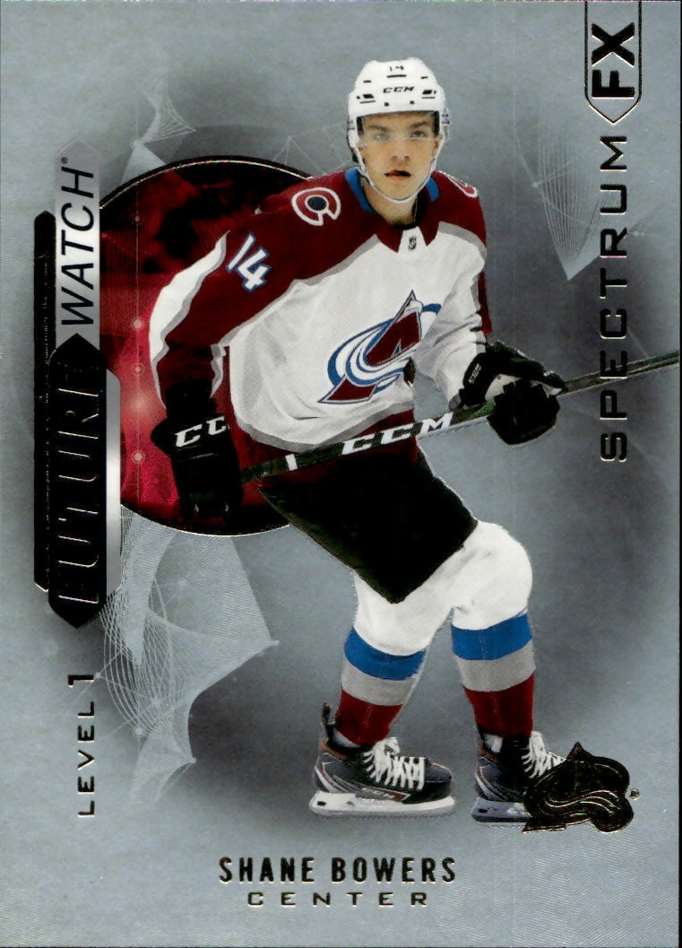 2020-21 Upper Deck Sp Authentic Hockey - Spectrum FX - Future Watch #S-67 Shane Bowers - Colorado Avalanche - A