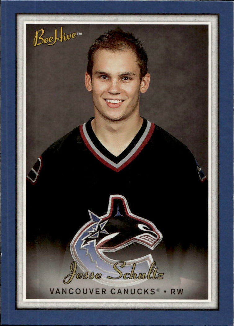 2006-07 Upper Deck - Bee Hive Hockey - Base - Blue #157 Jesse Schultz - Vancouver Canucks - A