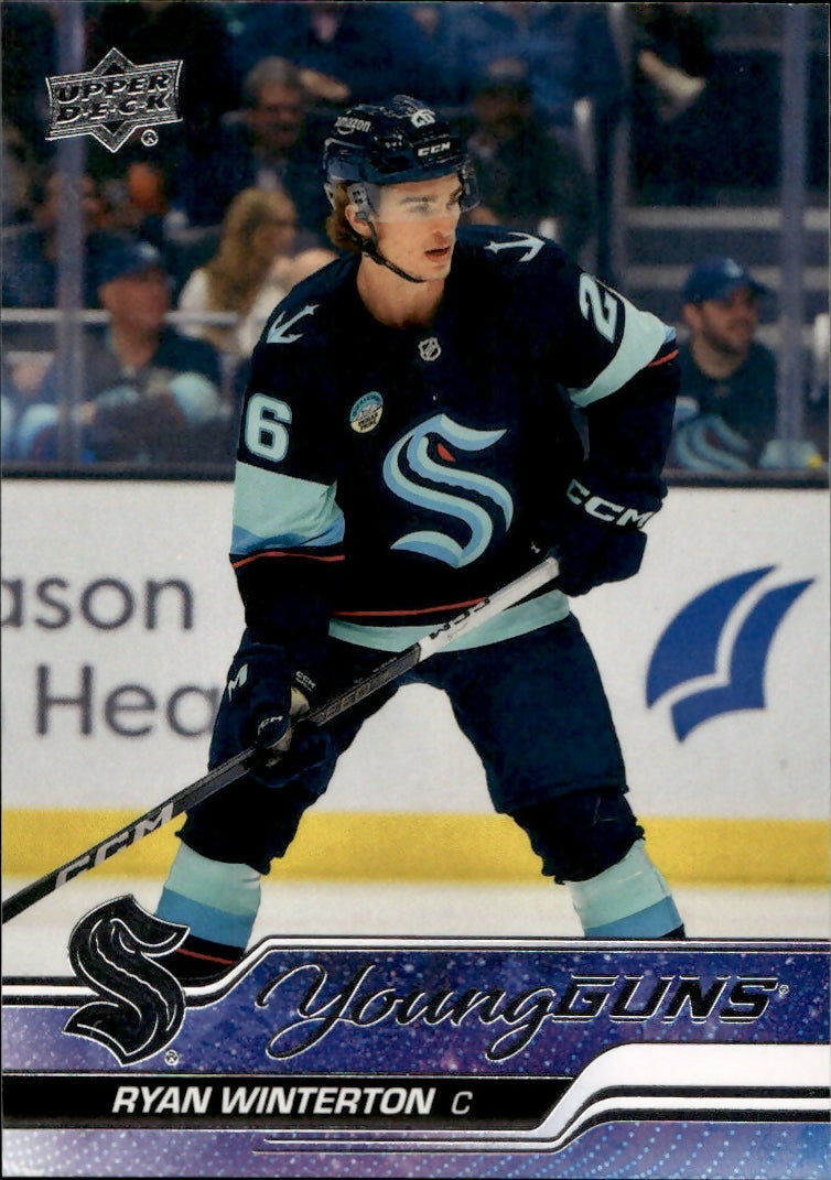 2023-24 Upper Deck Extended Series Hockey - Base - Young Guns #708 Ryan Winterton - Seattle Kraken - A