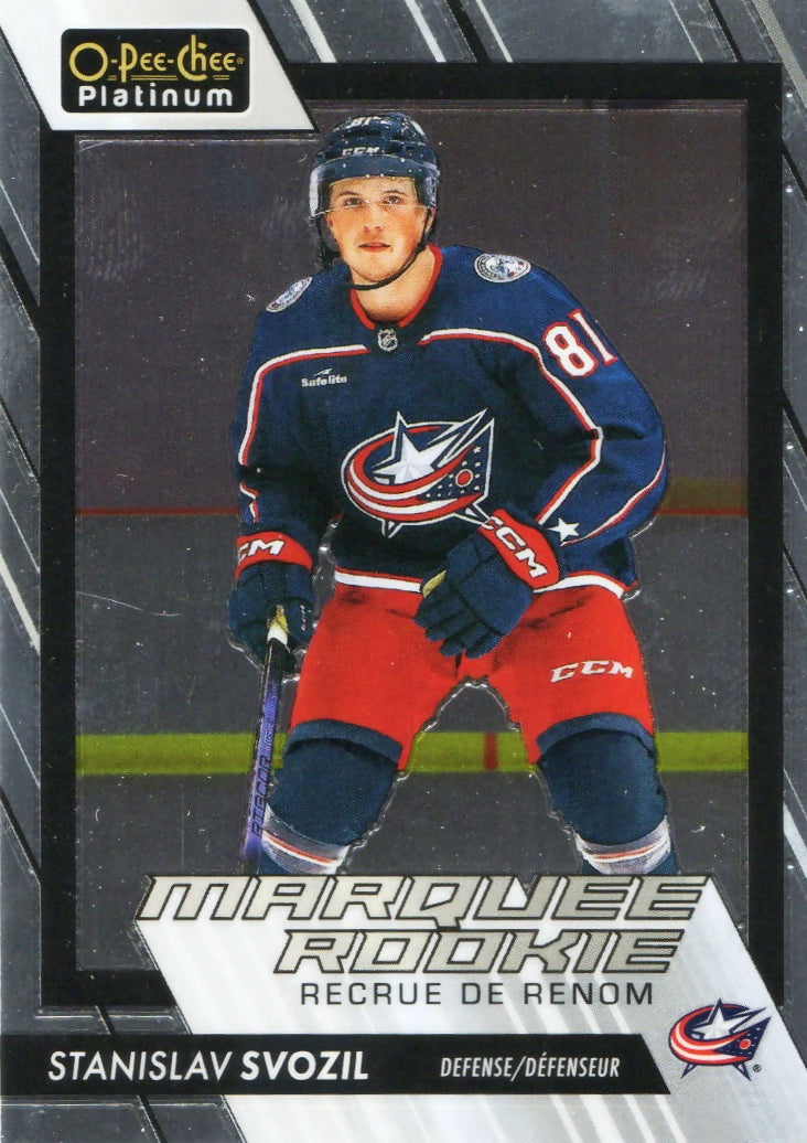 2023-24 Upper Deck O-Pee Chee Platinum Hockey - Base - Marquee Rookie #209 Stanislav Svozil - Columbus Blue Jackets - A