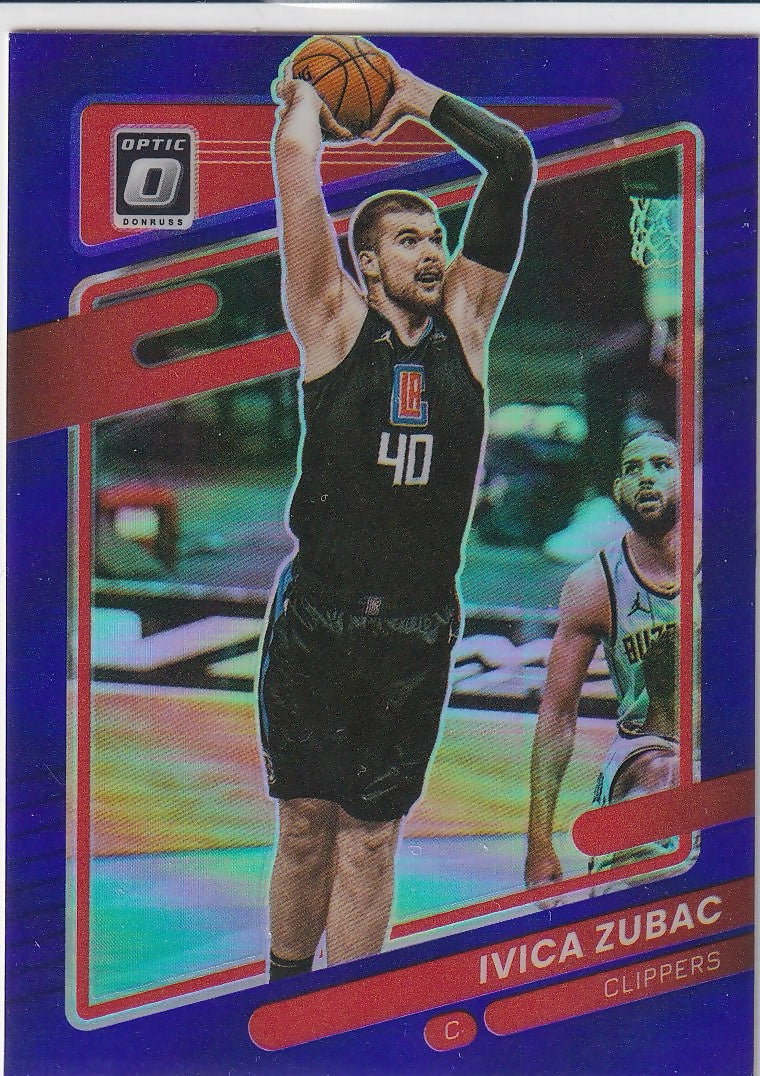 2021-22 Donruss Optic Purple #68 Ivica Zubac Los Angeles Clippers