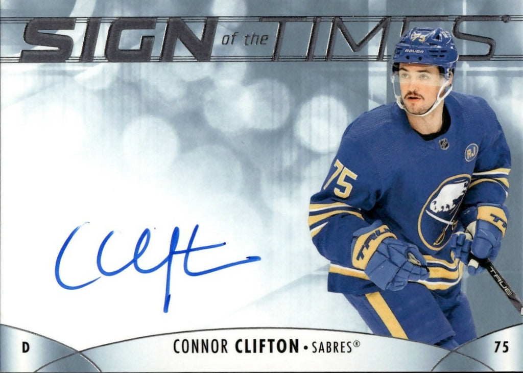 2023-24 Upper Deck SP Authentic Hockey - Sign Of The Times #SOTT-CC Connor Clifton - Buffalo Sabres - A