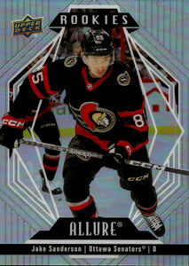 2022-23 Upper Deck Allure Hockey - Base -Rookie #153 Jake Sanderson - Ottawa Senators - A