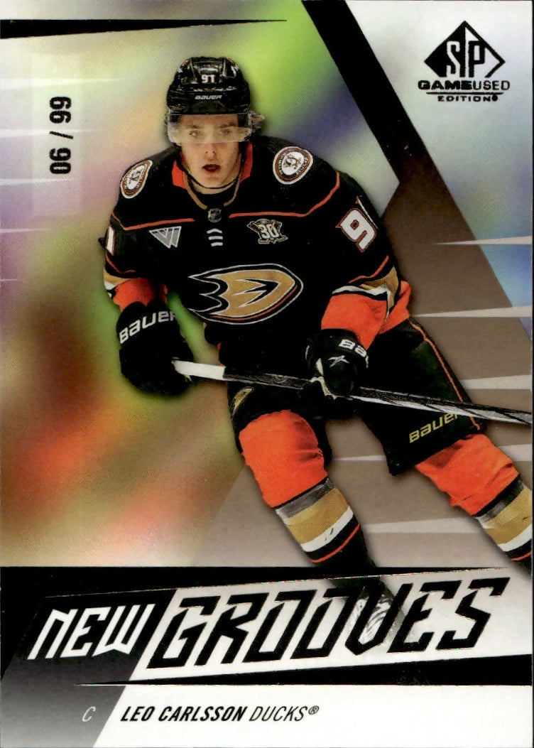2023-24 Upper Deck SP Game Used Hockey - New Grounds :99 #NG-5 Leo Carlsson - Anaheim Ducks - A