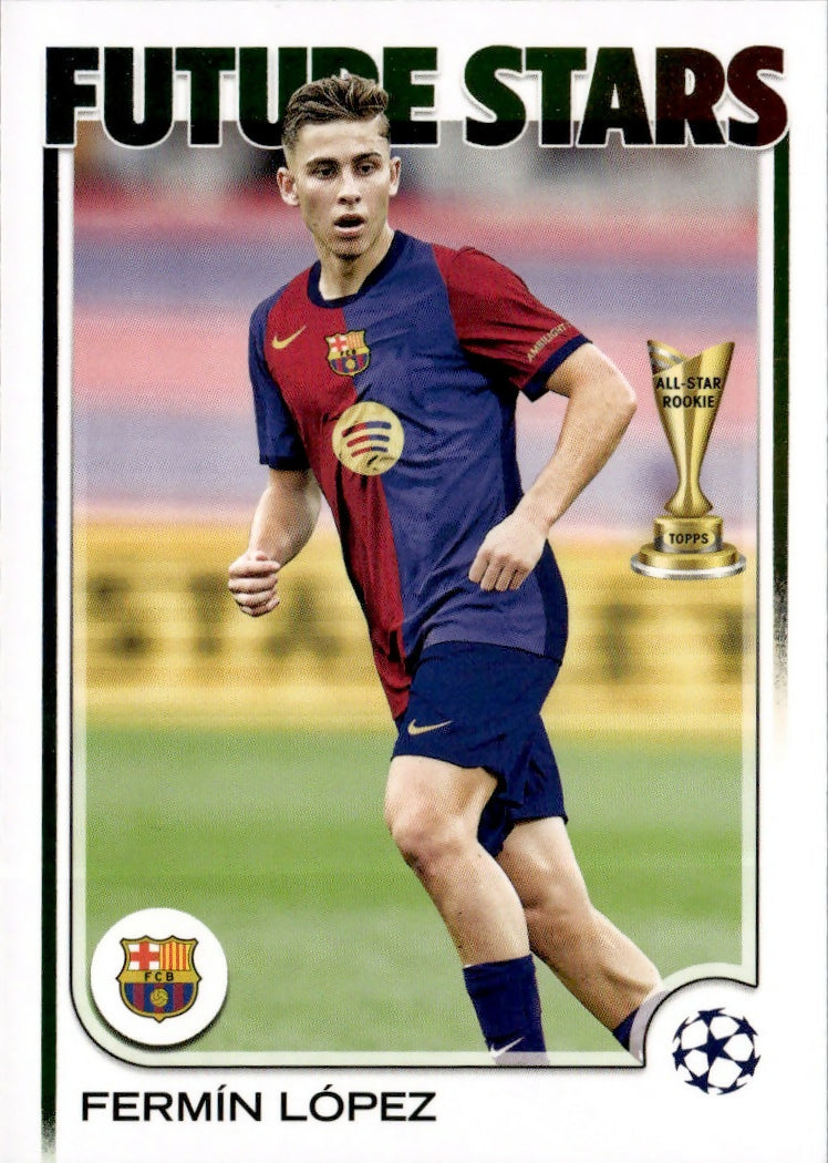 2024-25 Topps UEFA Club Competitions - Base #162 Fermin Lopez - FC Barcelona - A