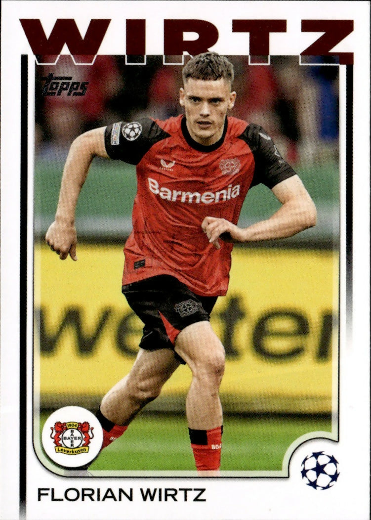 2024-25 Topps UEFA Club Competitions - Base #150 Florian Wirtz - Bayer 04 Leverkusen - A