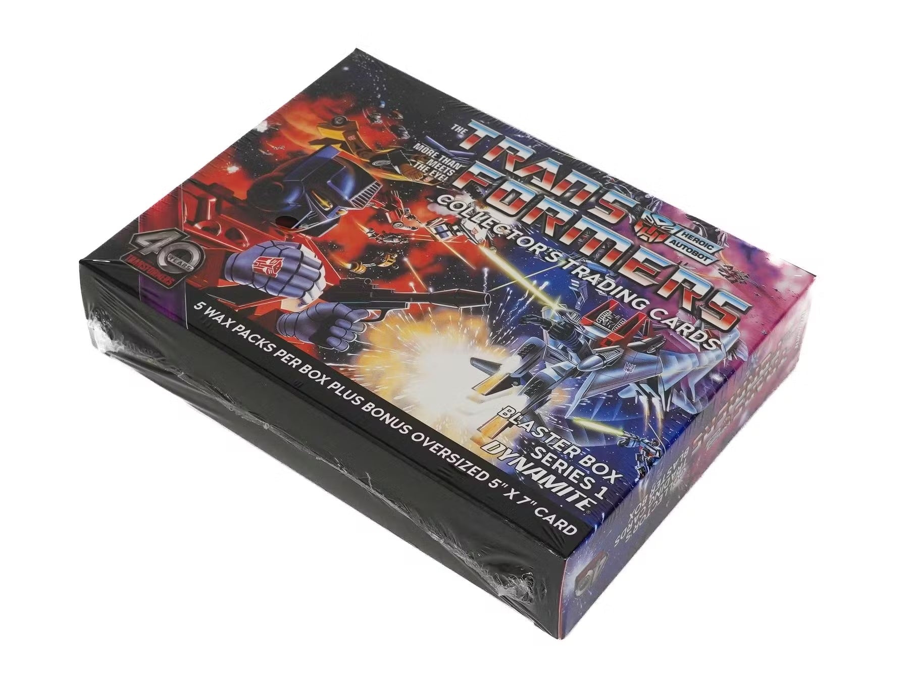 Transformers 40th Anniversary Trading Cards 5-Pack Blaster Box (Dynamite Entertainment 2024)