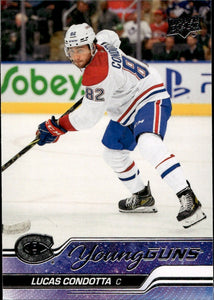 2023-24 Upper Deck Series 2 Hockey - Base - Young Guns #484 Lucas Condotta - Montreal Canadiens - A