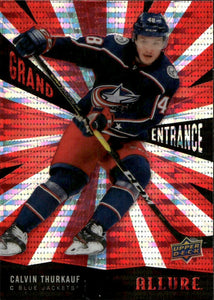 2020-21 Upper Deck Allure Hockey - Grand Entrance #GE-7 Calvin Thurkauf - Columbus Blue Jackets - A