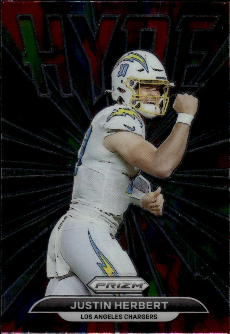 2028 Panini Prizm Football - Hype #H-1 Justin Herbert Los Angeles Chargers - A