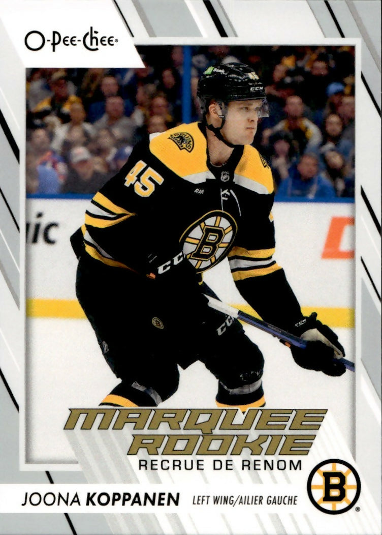 2023-24 Upper Deck O-Pee-Chee Hockey - Base - Marquee Rookies #552 Joona Koppanen - Boston Bruins - A