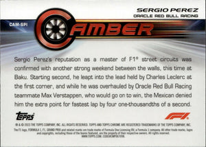 2023 Topps Chrome Formula 1 Camber #CAM-SPI Sergio Perez - Oracle Red Bull Racing - B