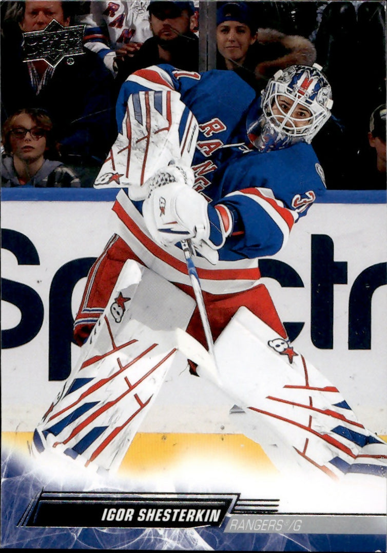 2022-23 Upper Deck Series 1 Hockey - Base #123 Igor Shesterkin - New York Rangers - A