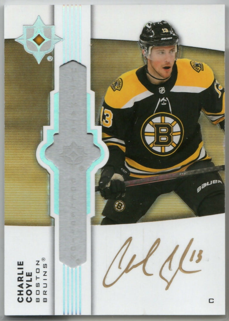 2021-22 Upper Deck Ultimate Collection Hockey #UE-CC Charlie Coyle - Boston Bruins - A