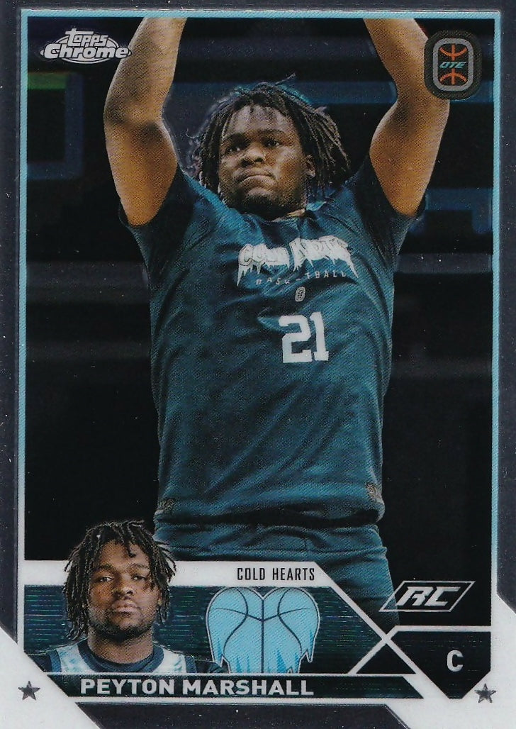 2023-24 Topps Chrome OTE Overtime Elite - Base #51 Peyton Marshall - Cold Hearts - A