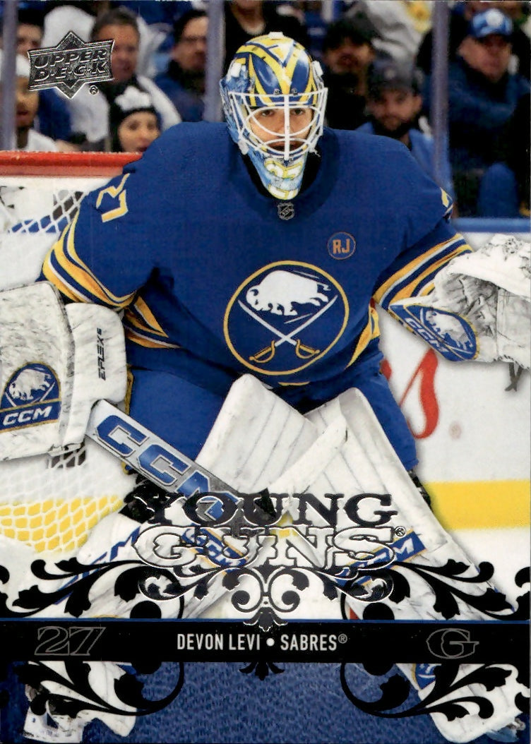 2023-24 Upper Deck Extended Series Hockey - 2008-09 Upper Deck Retro - Young Guns #T-45 Devon Levi - Buffalo Sabres - A