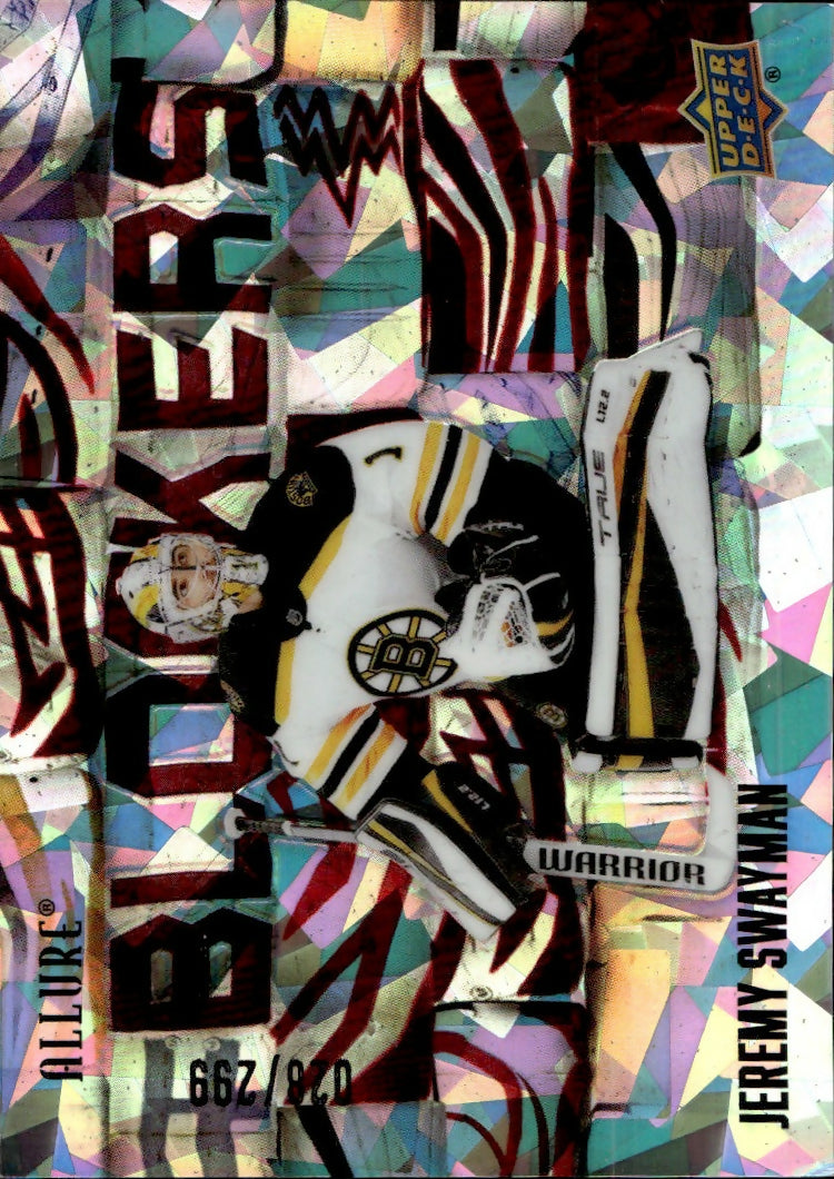 2022-23 Upper Deck Allure Hockey - Blockers #BL-22 Jeremy Swayman - Boston Bruins - A