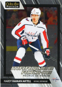 2023-24 Upper Deck O-Pee Chee Platinum Hockey - Base - Marquee Rookie #281 Hardy Haman Aktell - Washington Capitals - A