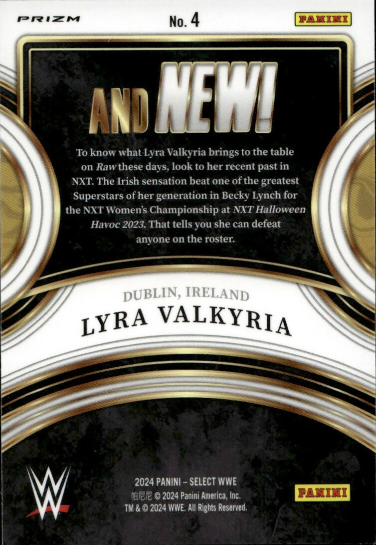 2024 Panini Select WWE - And New - Prizm #4 Lyra Valkyria - B