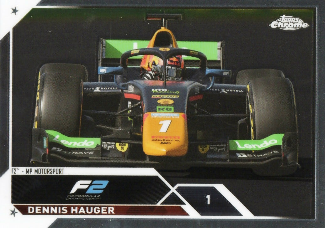 2023 Topps Chrome Formula 1 Base #132 - F2 Cars Dennis Hauger - F2 MP Motorsport - A
