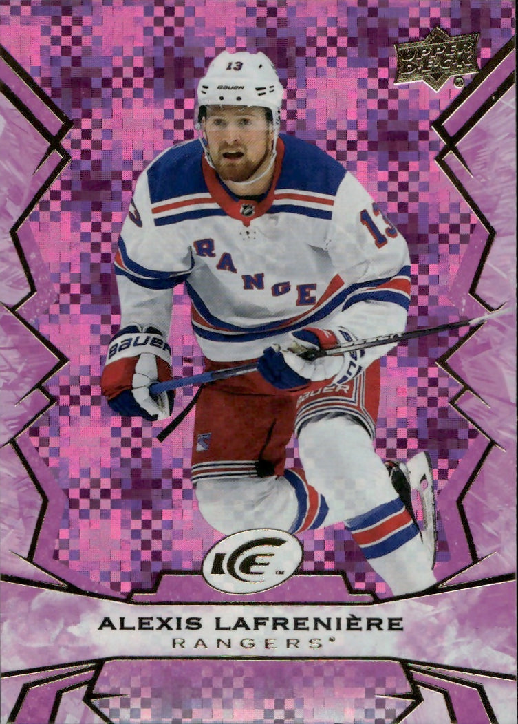 2022-23 Upper Deck Ice Hockey - Base - Pink #92 Alexis Lafreniere - New York Rangers - A