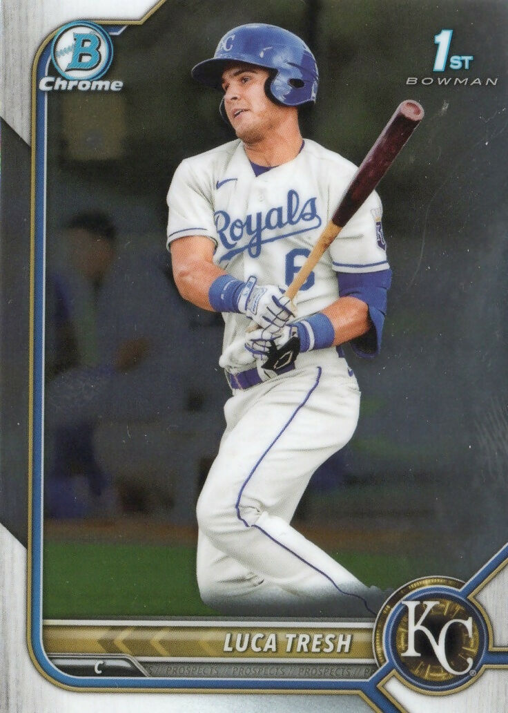 2022 Bowman Baseball - Chrome Prospects #BCP-136 Luca Tresh - Kansas City Royals - A