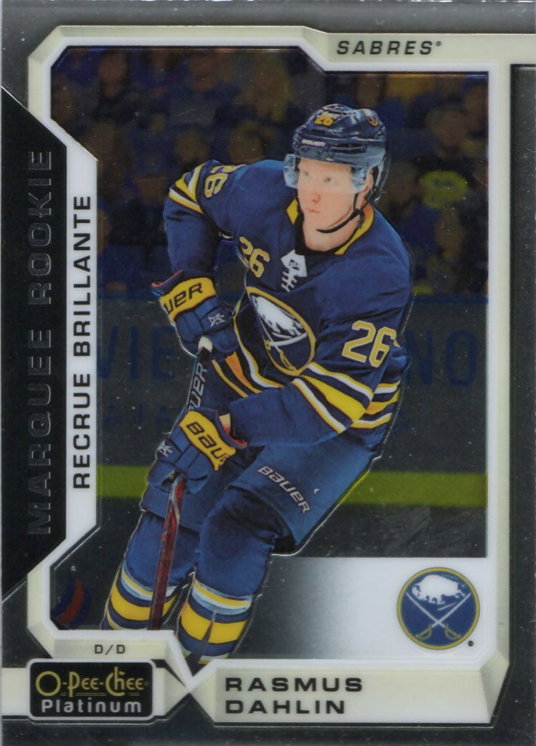 2018-19 O-Pee-Chee Platinum Hockey - Base - Marquee Rookie #160 Rasmus Dahlin - Buffalo Sabres