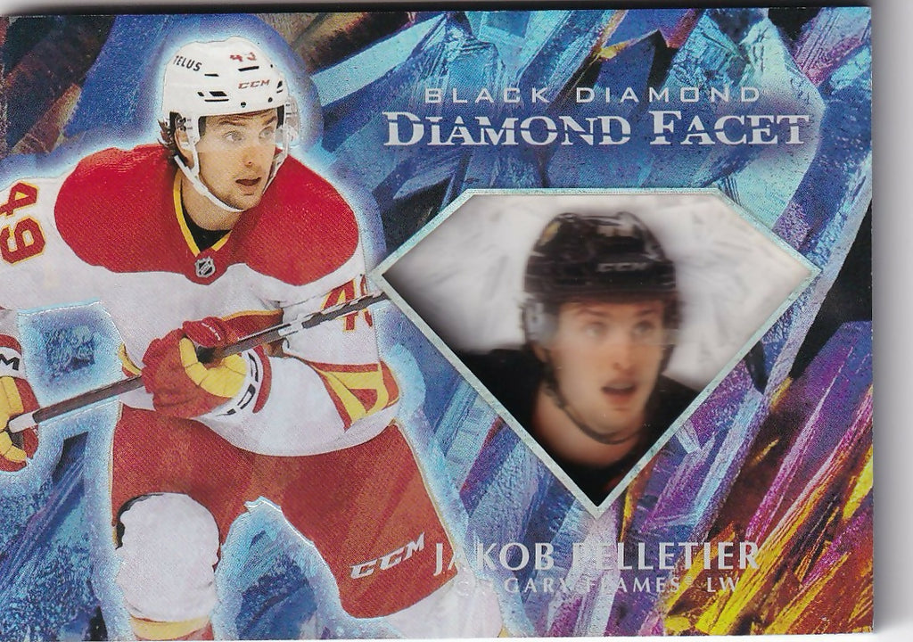 2023-24 Upper Deck Black Diamond Hockey - Diamond Facet #DF-JP Jakob Pelletier - Calgary Flames - A