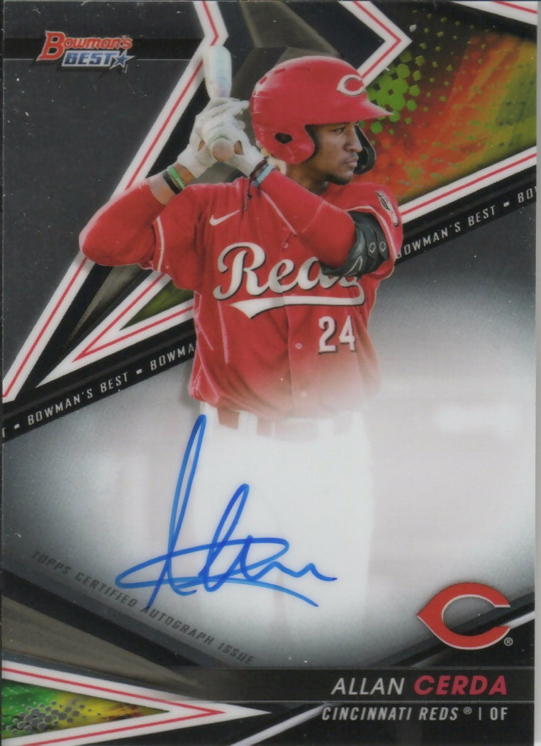 2022 Bowman's Best Baseball - Best of 2022 Autographs #B22-AC Allan Cerda - Cincinnati Reds - A