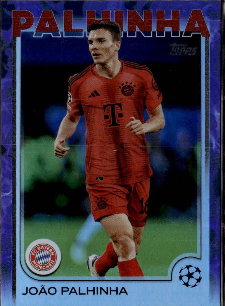 2024-25 Topps UEFA Club Competitions - Base - Purple Inferno :299 #98 Joao Palhinha - FC Bayern Muchen - A