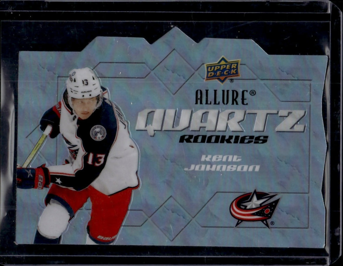 2022-23 Upper Deck Allure Hockey - Quartz - Rookies #AQ-KJ Kent Johnson - Columbus Blue Jackets - A