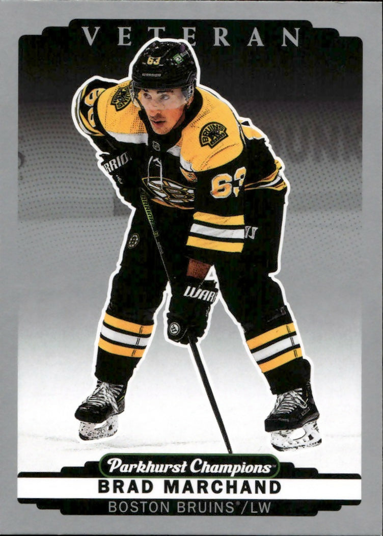 2022-23 Upper Deck Parkhurst Champions - Base - Silver #185 Brad Marchand - Boston Bruins - A