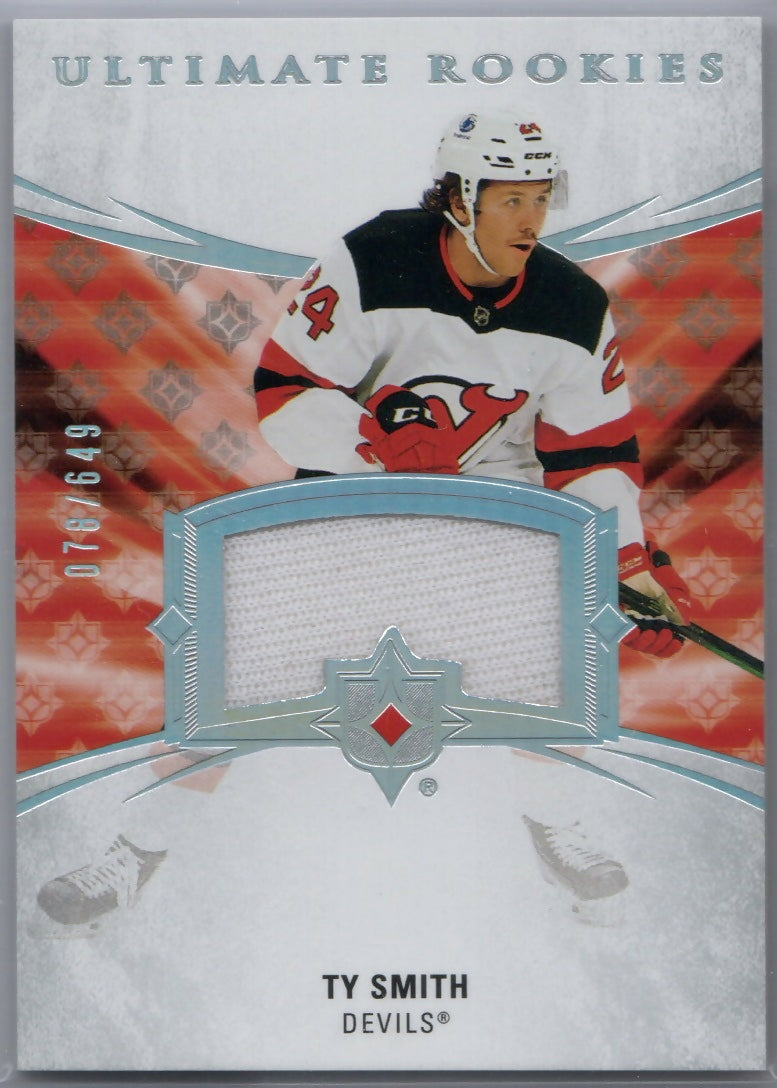 2020-21 Upper Deck Ultimate Collection Hockey #150 Ty Smith - New Jersey Devils - A