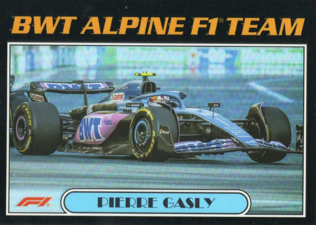 2023 Topps Chrome Formula 1 Autos of 1977 #AU77-PG Pierre Gasly - BWT Alpine F1 Team - A