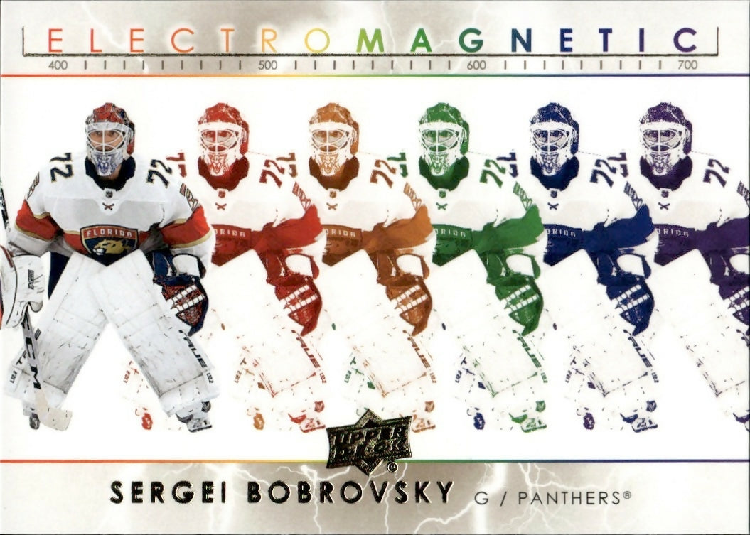 2021-22 Upper Deck Series 1 - Electromagnetic #EM-21 Sergei Bobrovsky - Florida Panthers - A