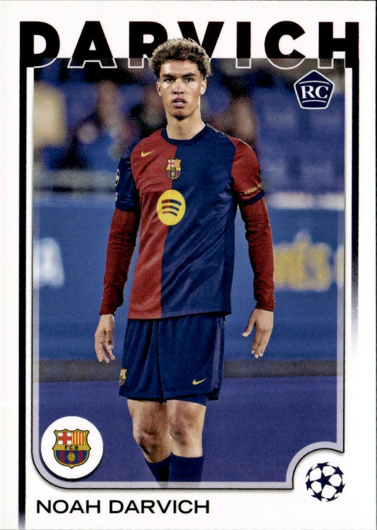 2024-25 Topps UEFA Club Competitions - Base #148 Noah Darvich - FC Barcelona - A