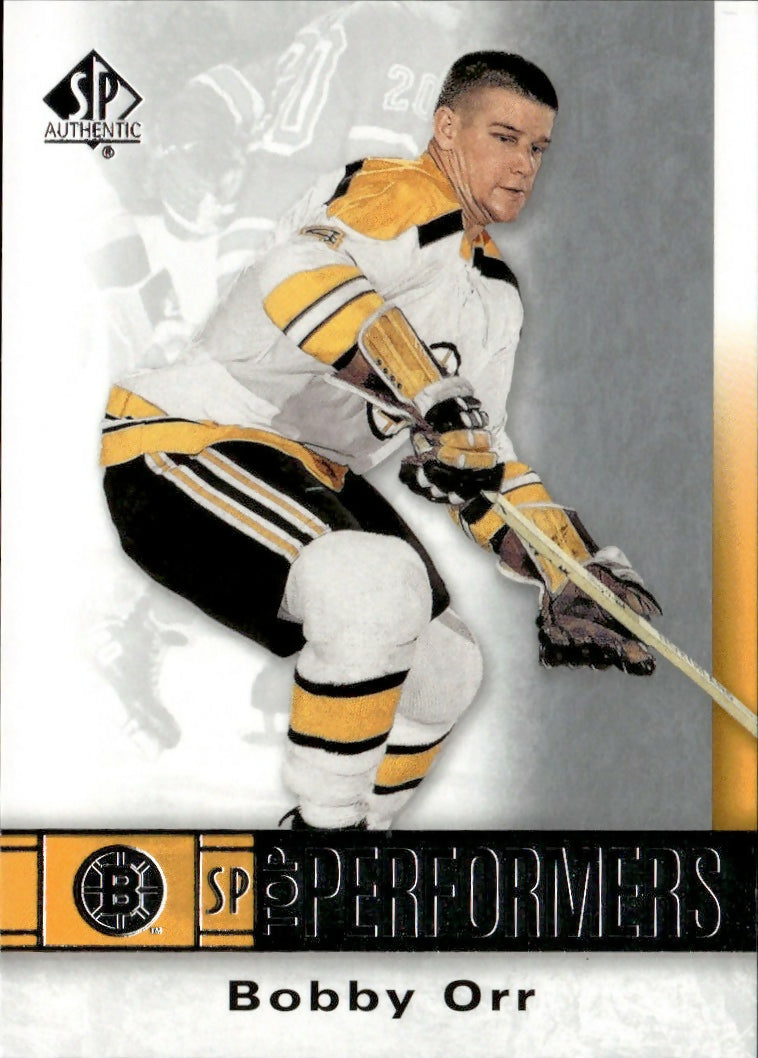 2020-21 Upper Deck SP Authentic Hockey - Top Performers #TP-BO Bobby Orr - Boston Bruins - A