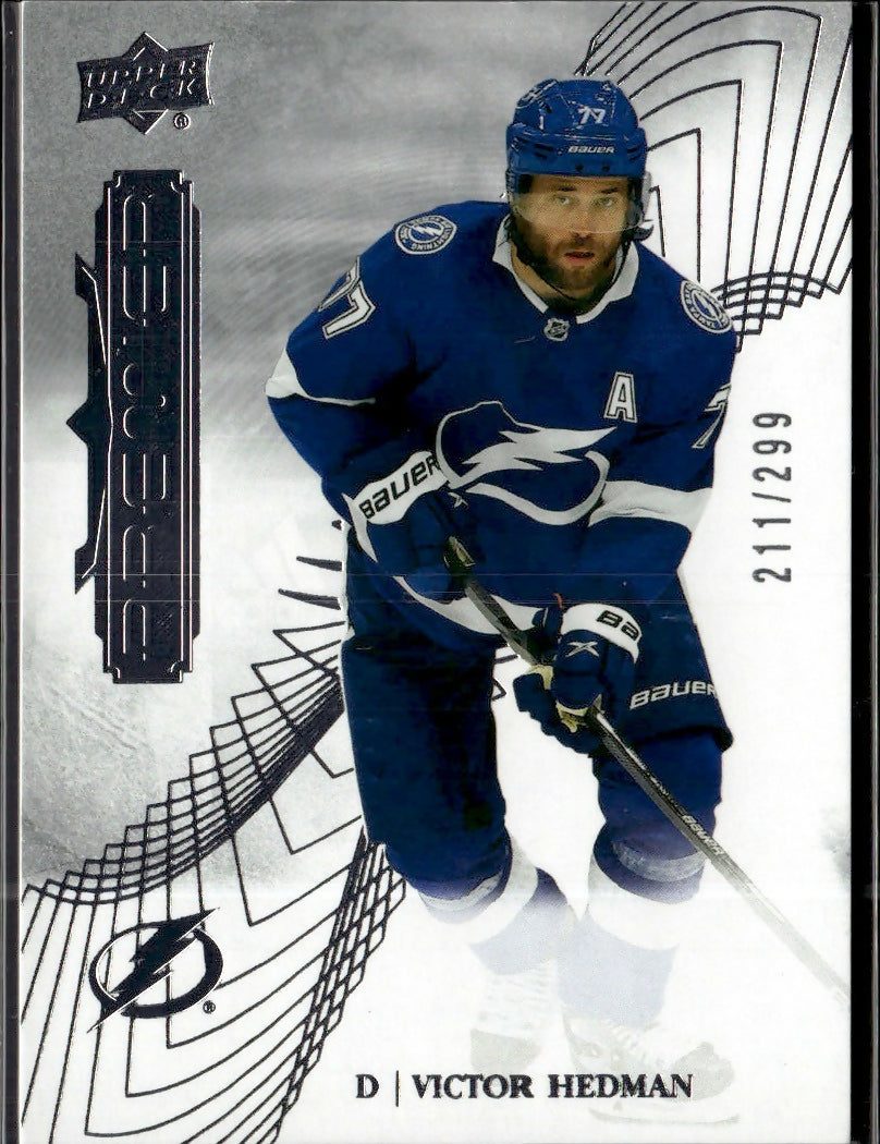 2022-23 Upper Deck Premier Hockey - Base :299 #19 Victor Hedman - Tampa Bay Lightning - A