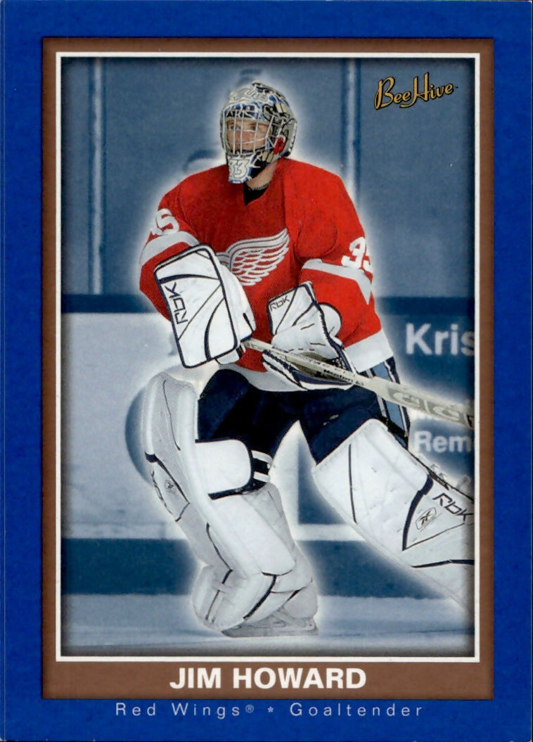 2005-06 Upper Deck Bee Hive - Base - Blue #119 Jim Howard - Detroit Red Wings - A