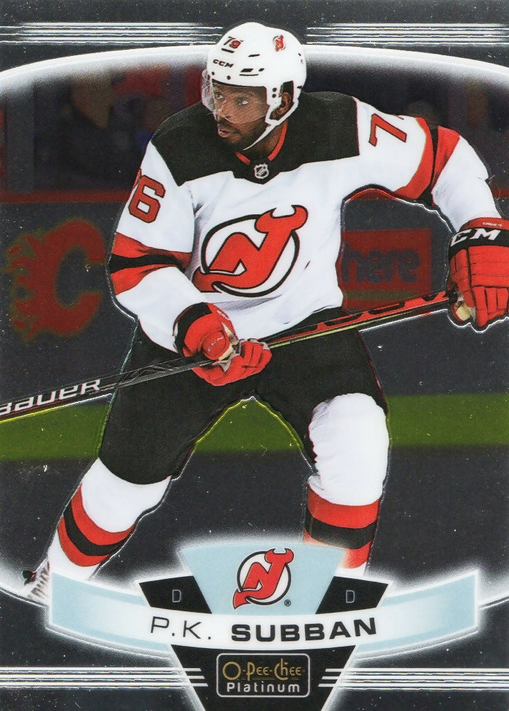2019-20 Upper Deck O-Pee-Chee Platinum Hockey - Base #89 P.K. Suban - New Jersey Devils
