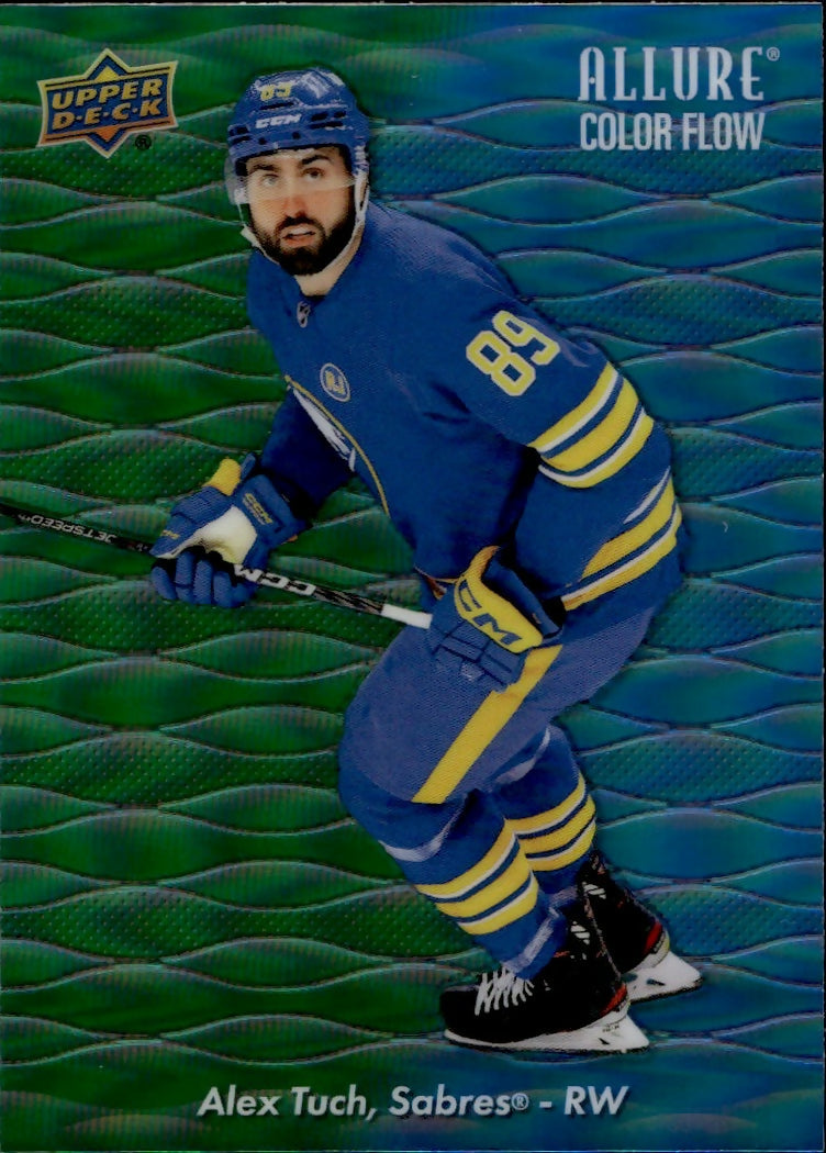 2023-24 Upper Deck Allure Hockey - Color Flow - Green-Blue Spectrum #CF-9 Alex Tuch - Buffalo Sabres - A