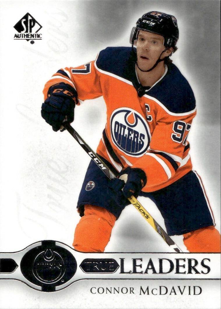 2020-21 Upper Deck SP Authentic Hockey - True leaders #TL-CM Connor McDavid - Edmonton Oilers - A