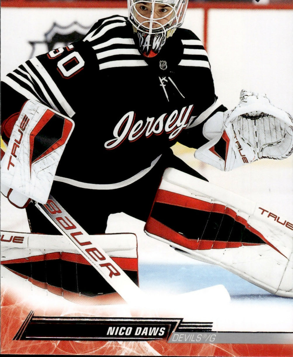 2022-23 Upper Deck Series 1 Hockey - Base #108 Nico Daws - New Jersey Devils - Front