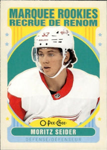 2021-22 Upper Deck O-Pee-Chee Hockey - Base - Retro - Marquee Rookies #621 Moritz Seider - Detroit Red Wings