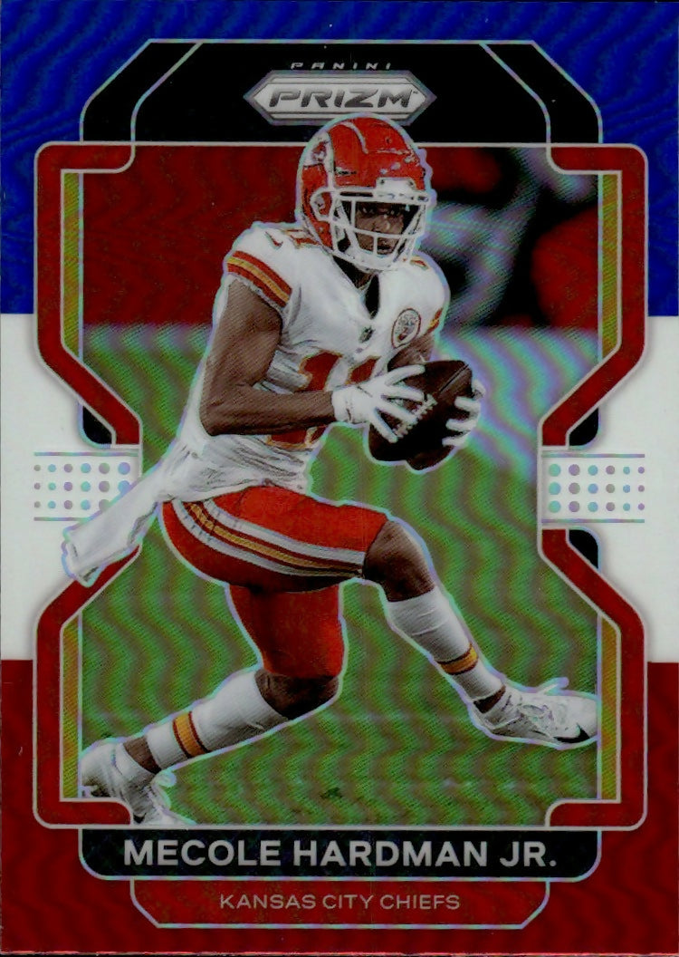 2021 Panini Prizm Football Base - Red White And Blue Prizm #188 Mecole Hardman Jr. Kansas City Chiefs - A