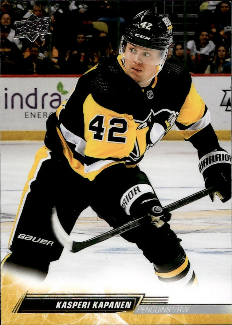 2022-23 Upper Deck Series 1 Hockey - Base #141 Kaspari Kapanen - Pittsburgh Penguins - A