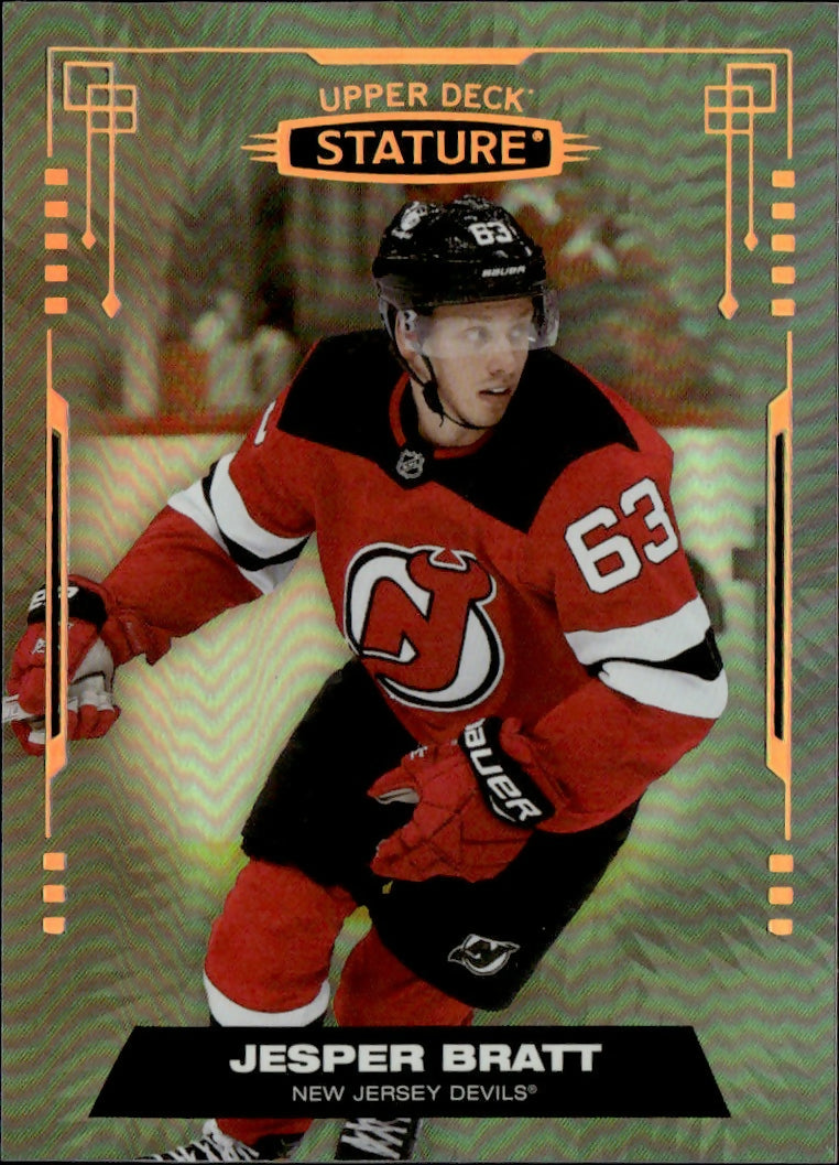 2021-22 Upper Deck Stature Hockey - Base #64 Jesper Bratt - New Jersey Devils - A