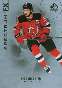 2020-21 Upper Deck Sp Authentic Hockey - Spectrum FX #S-27 Nico Hischier - New Jersey Devils