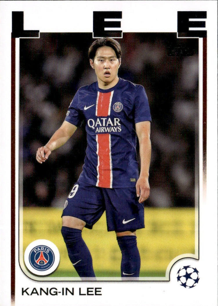 2024-25 Topps UEFA Club Competitions - Base #4 Kang-In Lee - Paris Saint-Germain - A