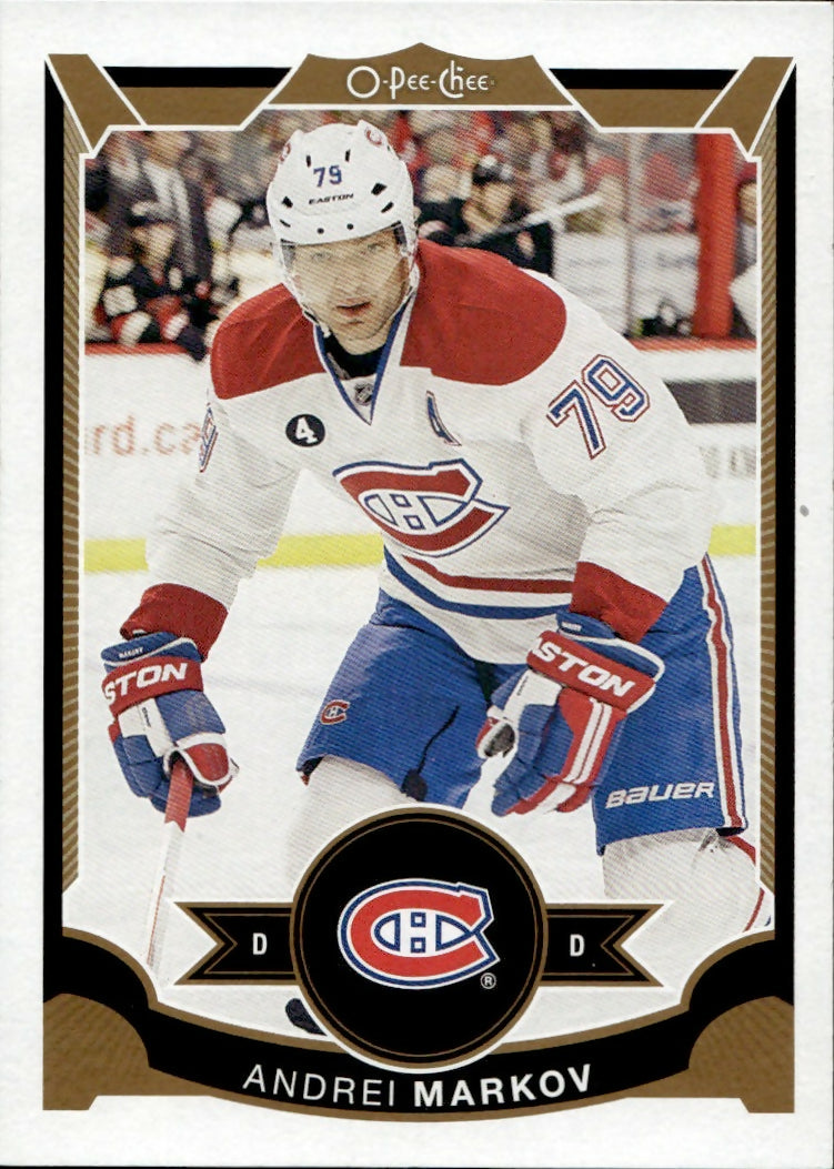 2015-16 Upper Deck O-Pee-Chee Hockey - Base #312 Andrei Markov - Montreal Canadiens